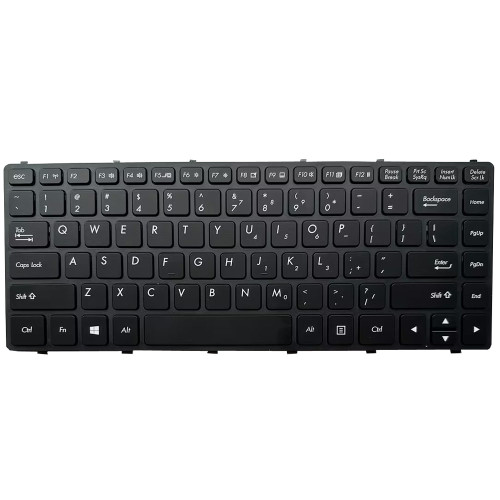 Laptop With Backlit Keyboard For Getac S410 SL2DZDAASDXX OEM Compatible Models United States US Black With Frame New