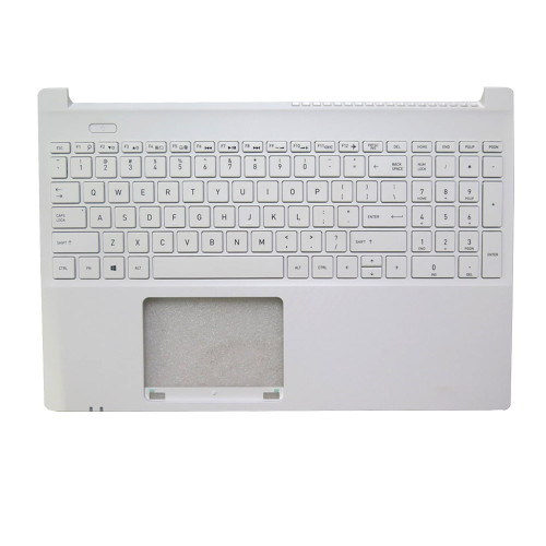 Laptop Palmrest For Dynabook Satellite Pro L50-G-19R L50-G-19X L50-G-19Z L50-G-1C1 L50-G-1C2 L50-G-1C9 L50-G-1CD L50-G-1CG L50-G-1CJ L50-G-1CK L50-G-1CM L50-G-1CQ With English US Keyboard White Upper Case New