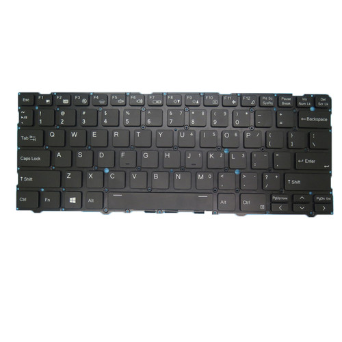 Laptop Keyboard For Alza Ultrabook Grey All-Metal English US Black New