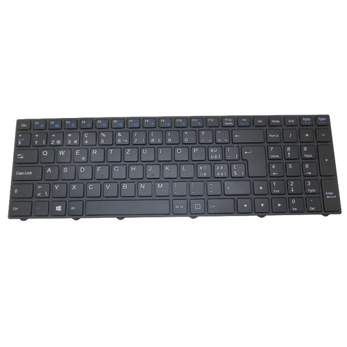 Laptop Keyboard For Proline WA50SRQ Swiss SW Black With Black Frame New