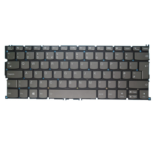 Laptop Keyboard For Lenovo Ideapad 4G-14Q8C05 82KE United Kingdom UK With Backlit Gray New