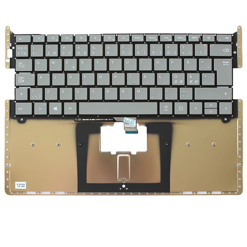 Laptop Keyboard For Microsoft surface Laptop 2 13.5'' 1769 Gray Nordic NE