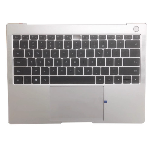 Laptop PalmRest&keyboard For HUAWEI MateBook B7-410 MDZ-WFH9A MDZ-WFE9A MDZ-WFE9B MDZ-WDH9A MDZ-WDH9B Silver Top Case With Backlit United States US Black keyboard