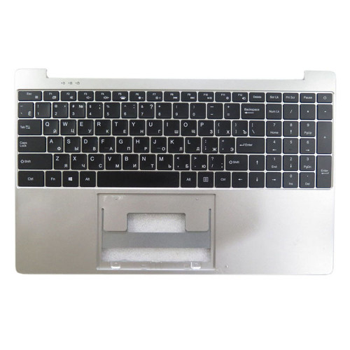 Used Laptop Sliver PalmRest&RU Keyboard For IPASON P2 No Touchpad With Russian RU Backlit Keyboard Black MB3501051 F0006-051 XK-HS431