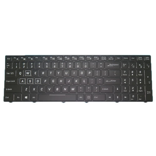 Used Laptop Backlit Keyboard CVM15F23USJ430H 6-80-N8500-010-1 PA70EP 1 Columns English US Black Frame New