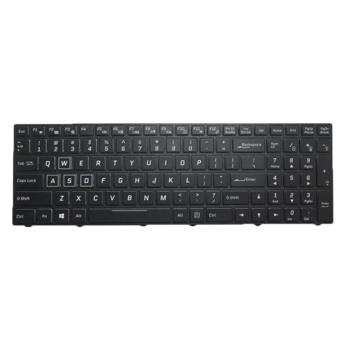 Used Laptop Backlit Keyboard CVM15F23USJ430B 6-80-N8500-010-1 2 Columns English US Black Frame New