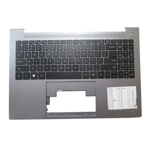 Used Laptop Grey PalmRest&Keyboard For Bmorn N16LPG English US Backlit Keyboard New