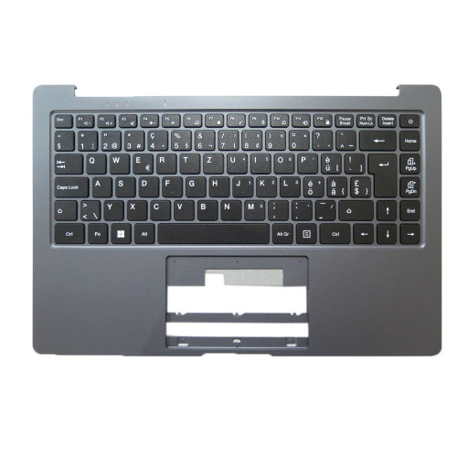 Used Laptop Gray PalmRest&Keyboard For Jumper EZBook S5 Swiss SW Keyboard Without Touchpad 90% New