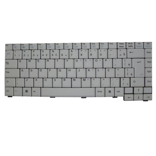 Laptop Keyboard For Tongfang M540 Brazil BR White Frame New