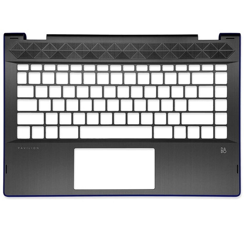 Laptop PalmRest with Blue edge For HP Pavilion X360 14-CD0000 Without Keyboard Black New