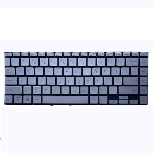 Laptop Keyboard For ASUS Zenbook 14 U4800EGL U4800EAL Silver United States US With Backlit