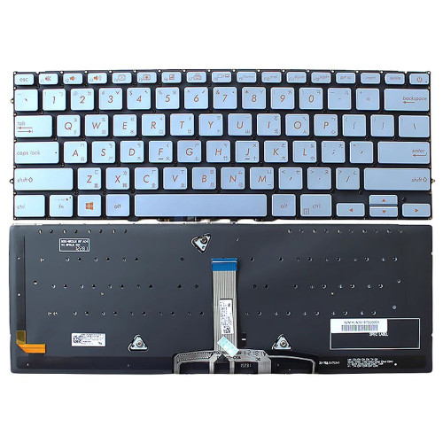 Laptop Keyboard For ASUS Zenbook S13 BX392 BX392F BX392FA BX392FN Traditional Chinese TW Without frame With Backlit Blue
