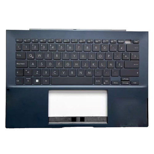 Laptop PalmRest&keyboard For ASUS ZENBOOK 14 OLED BX3402V BX3402VA Blue top case With Backlit Latin America LA Black keyboard
