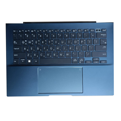 Laptop PalmRest&keyboard For ASUS ZENBOOK 14 OLED BX3402V BX3402VA Blue top case With Backlit Korean KR Black keyboard
