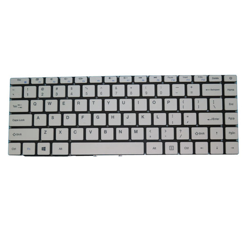 White Laptop Keyboard For Vinga Spirit S141 ( S141-C424128G ) English US Without Frame New