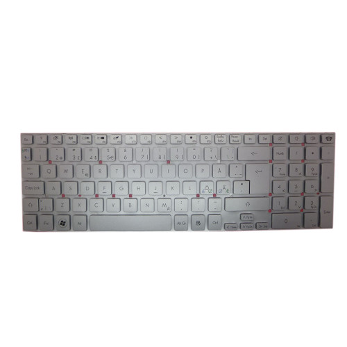 Laptop Keyboard For Gateway ID57 ID57H V121702DK1 NE PK130IM1A23 For ACER 5830 Nordic NE Silver No Frame New