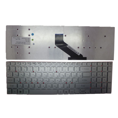 Laptop Keyboard For Gateway ID57 ID57H V121702DS1 RU PK130IM1A04 For ACER 5830 Russian RU Silver No Frame New