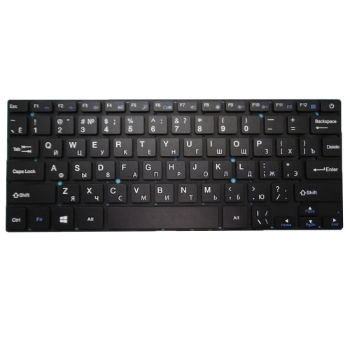 Replacement Laptop Keyboard For Pixus Rise 14 Russia RU Black Without Frame New