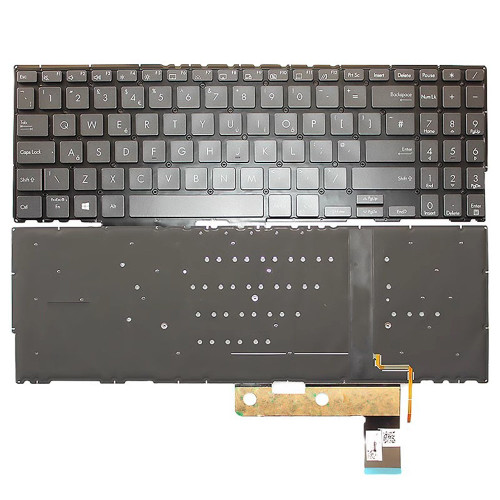 Laptop Keyboard For Asus ZenBook Flip 15 Q547F Q547FD With Backlit United Kingdom UK Black
