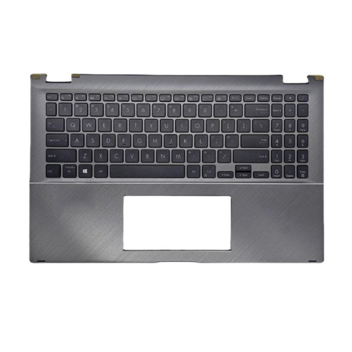 Laptop PalmRest&keyboard For Asus ZenBook Flip 15 Q547F Q547FD Gray Top Case With Backlit United States US Black keyboard
