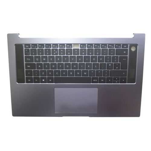 Laptop PalmRest&keyboard For HONOR MagicBook PRO HLYL-WDQ9 HLYL-WAQ9BHN Gray Top Case United Kingdom UK Black keyboard With Touchpad