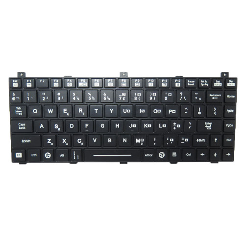 Black Laptop With Backlit Keyboard For Getac F110 G3 / F110 G4 / F110 G5 / F110 G6 Netherlands NL With Black Frame New