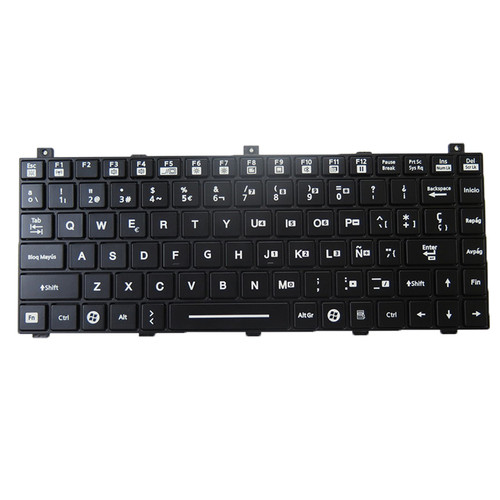 Black Laptop With Backlit Keyboard For Getac GDKB_7 GDKBC7 GDKBB7 GDKBD7 GDKBU7 Spanish SP With Black Frame New