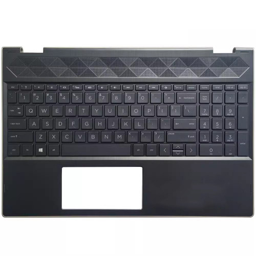 Laptop PalmRest&Keyboard For HP Pavilion X360 15-CR0000 15T-CR000 15-CR0081CL L20851-001 United States US with backlit Black with gold edge