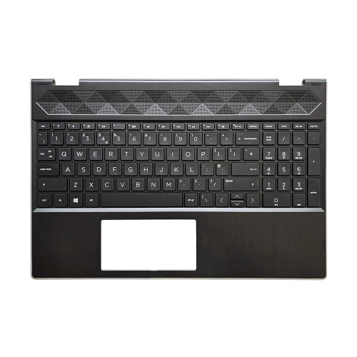 Laptop PalmRest&Keyboard For HP Pavilion X360 15-CR0000 L20848-031 L12732-031 United Kingdom UK no backlit Black with silver edge