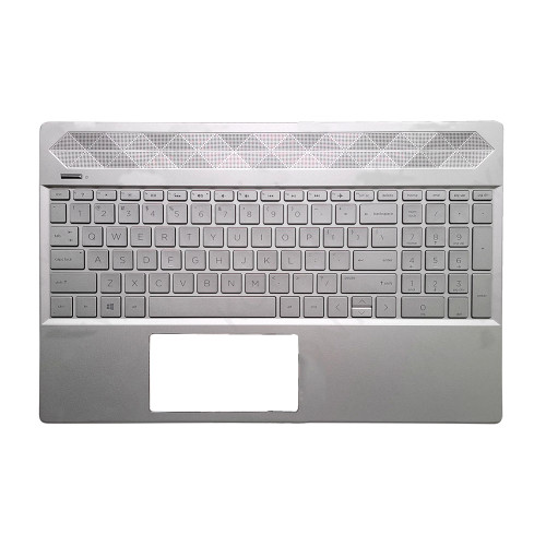 Laptop PalmRest&Keyboard For HP Pavilion 15-CS0000 15-CW0000 L24752-001 with backlit United States US UMA version Silver