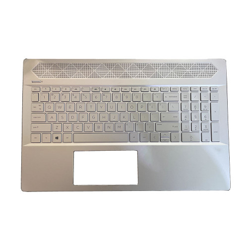 Laptop PalmRest&Keyboard For HP Pavilion 15-CU0000 L24926-001 without backlit United States US Silver
