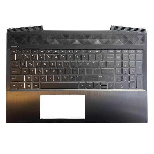 Laptop PalmRest&Keyboard For HP Pavilion Gaming 15-CX0000 L20670-001 with white backlit United States US Black