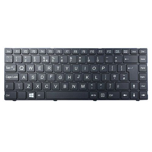 Laptop keyboard For MEDION AKOYA E14410 MD63800 Black With Frame United Kingdom UK