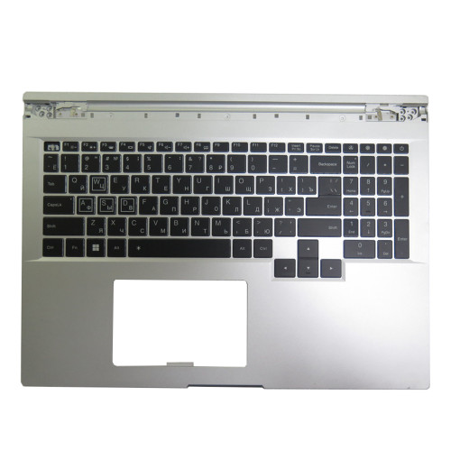 Laptop Palmrest For Infinix GT BOOK GL613 With Backlit Russia RU Keyboard Silver Upper Case 98%New