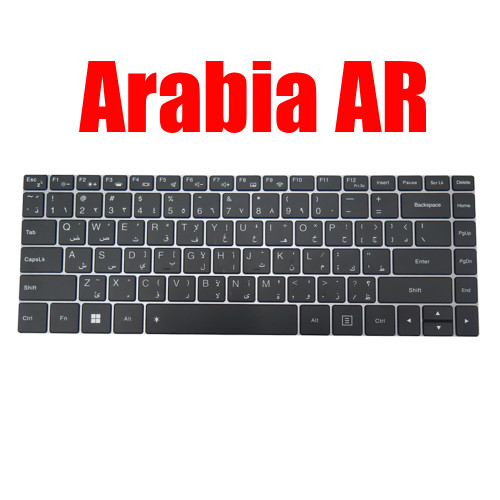 Laptop Keyboard For Infinix Inbook X2 XL21 Arabia AR Black With Backlit New
