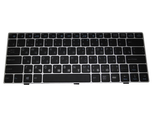 Laptop Keyboard For Lengda M100B M100H M110B RU Russian Silver Frame DOK-V6378G 51-00-RU D0K-V6378G New