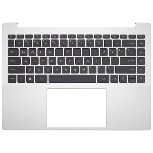 Laptop PalmRest&Keyboard For HP Pavilion Plus 14-EW0000 14-EY0000 Silver with backlit&black keyboard 95% New