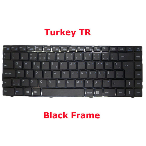 Laptop Keyboard For Lengda M310B M310H Turkey TR Black Frame New