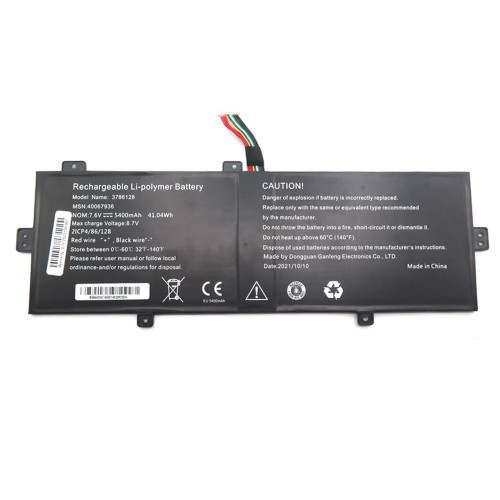 Laptop Battery 3786128 40067936 7.6V 5400mAh 41.04WH 10PIN 10Lines New