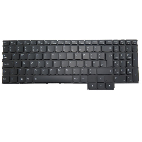 Laptop Keyboard For Lenovo Legion Pro 7 16IRX8H 82WQ United Kingdom UK With White Backlit Black New