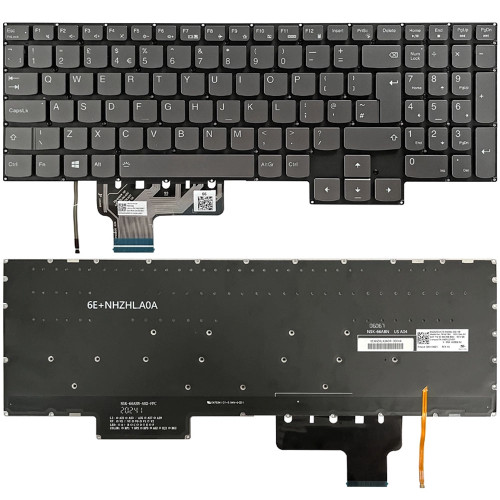 Laptop Keyboard For Lenovo Legion S7-15ACH6 Legion S7-15ARH5 Legion S7-15IMH5 United Kingdom UK With White Backlit New