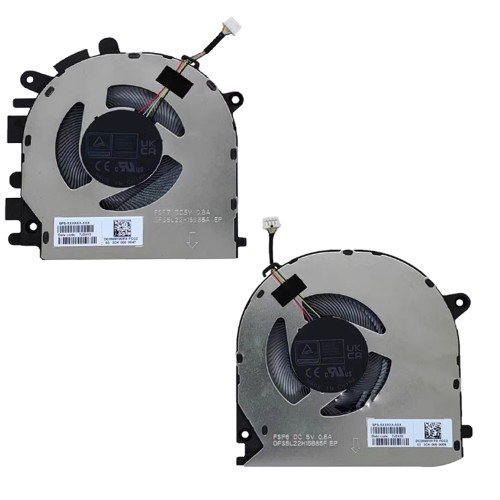 Laptop CPU GPU Fan DFS5L22H15B85F EP FSF6 DFS5L22H15B85A EP FSF7 DC5V 0.8A A Pair New