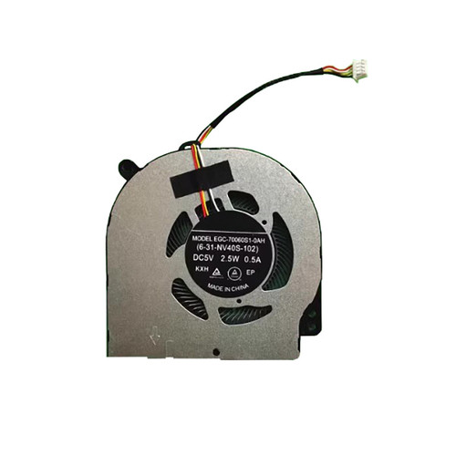 Laptop CPU FAN For CLEVO NV41 NV40MB NV40ME 6-31-NV40S-102 EGC-70060S1-0AH DC5V 2.5W 0.5A With Back Cover New