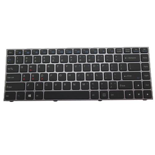 Laptop With Backlit Keyboard For 한성컴퓨터 For Hansung E46 For BossMonster Jr. English US Black With Gray Frame New