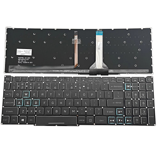 Laptop RGB Backlit Keyboard For ACER Predator Helios NEO 16 PHN16-71 PHN16-71-50JG PHN16-71-73LT 74WR English US Black Colourful Backlit New (Blue Mark)