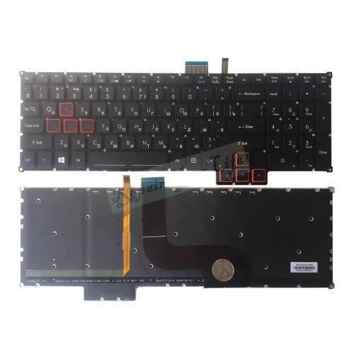 RED Mark Laptop RGB Backlit Keyboard For ACER Predator Helios 500 PH517-61 PH517-61-R0GX PH517-61-R3R9 PH517-61-R1DQ Russian RU Black Colourful Backlit New
