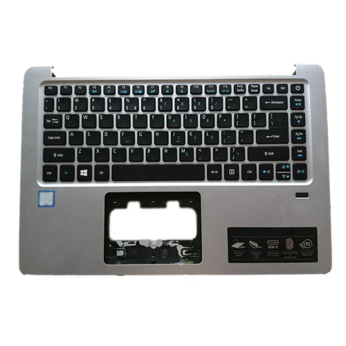 Silver Laptop PalmRest&Keyboard For ACER Swift 3 SF314-51 SF314-51-51QP SF314-51-57CP N16P5 English US Black Keyboard With Backlit New