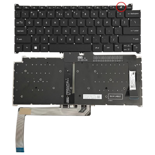 For AI version Laptop Backlit Keyboard For ACER Swift 5 SF514-56TA English US Black Keyboard New