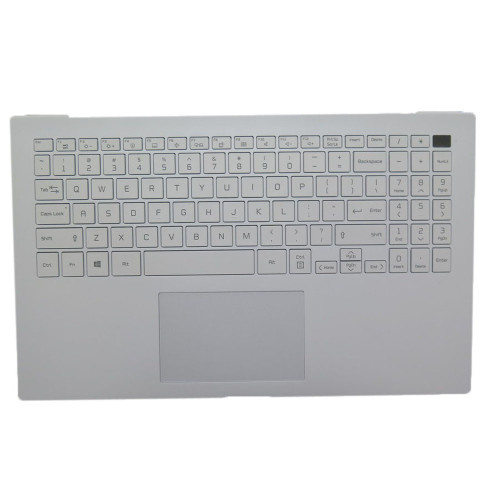Used Laptop White PalmRest&US Backlit Keyboard For LG 15Z90P 15Z90P-G 15Z90P-K 15Z90P-N 15Z90P-P NOIR15 MBN664701 English US With Touchpad 90% New