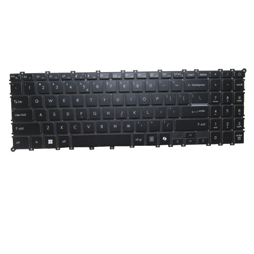 Black Laptop With Backlit Keyboard For MSI SG-B5721-XUA SNMB10B20 United States US No Frame With power button New